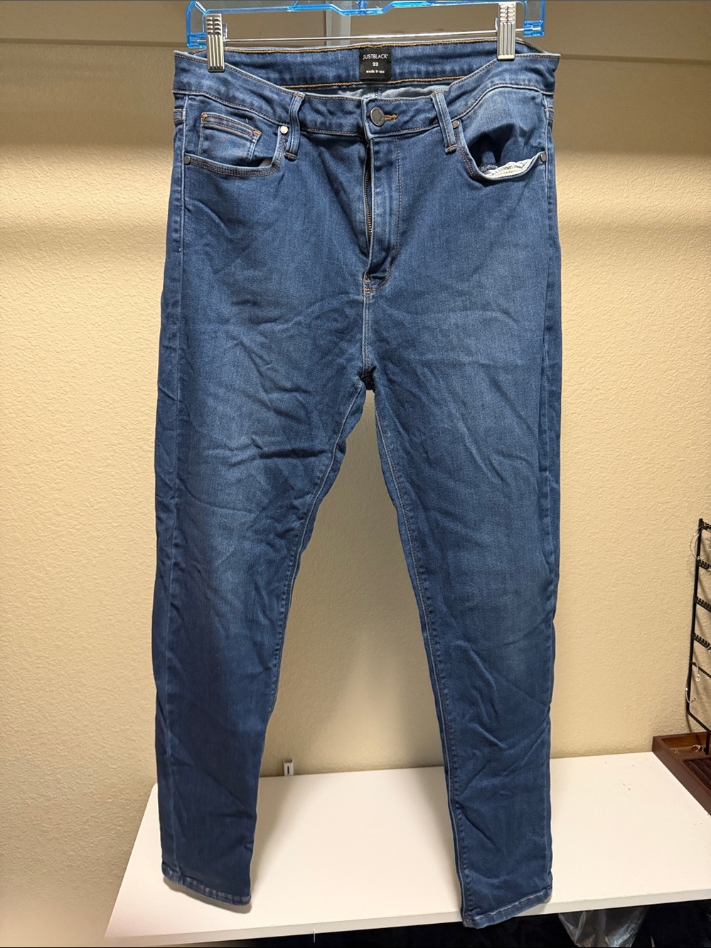 Just Black Women's Skinny Jeans in Medium Blue